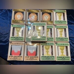 Illuminati Tarot Bath Bomb page of cups swords strength lion scented set of 13